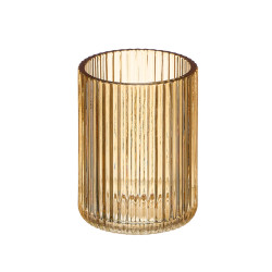 SET 2 DISTRIBUTEUR VERRE 350ML SALLE BAIN AMBRE