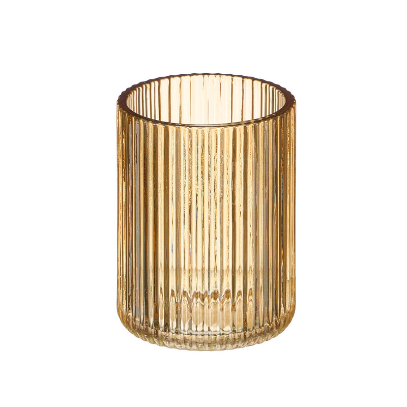 SET 2 DISTRIBUTEUR VERRE 350ML SALLE BAIN AMBRE