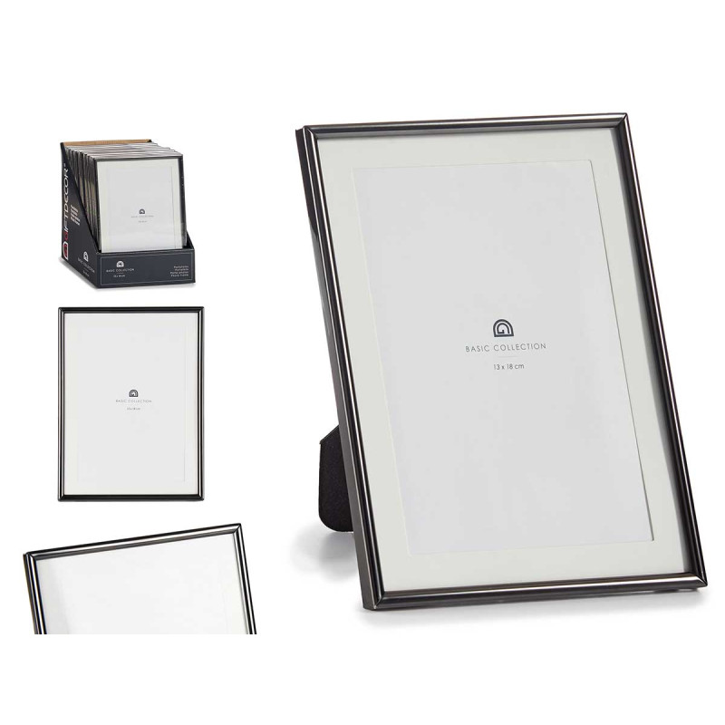 BLACK STEEL PICTURE FRAME 13X18CM