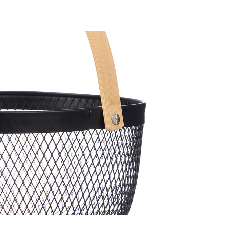 PANIER ROND NOIR ANSE BAMBOU
