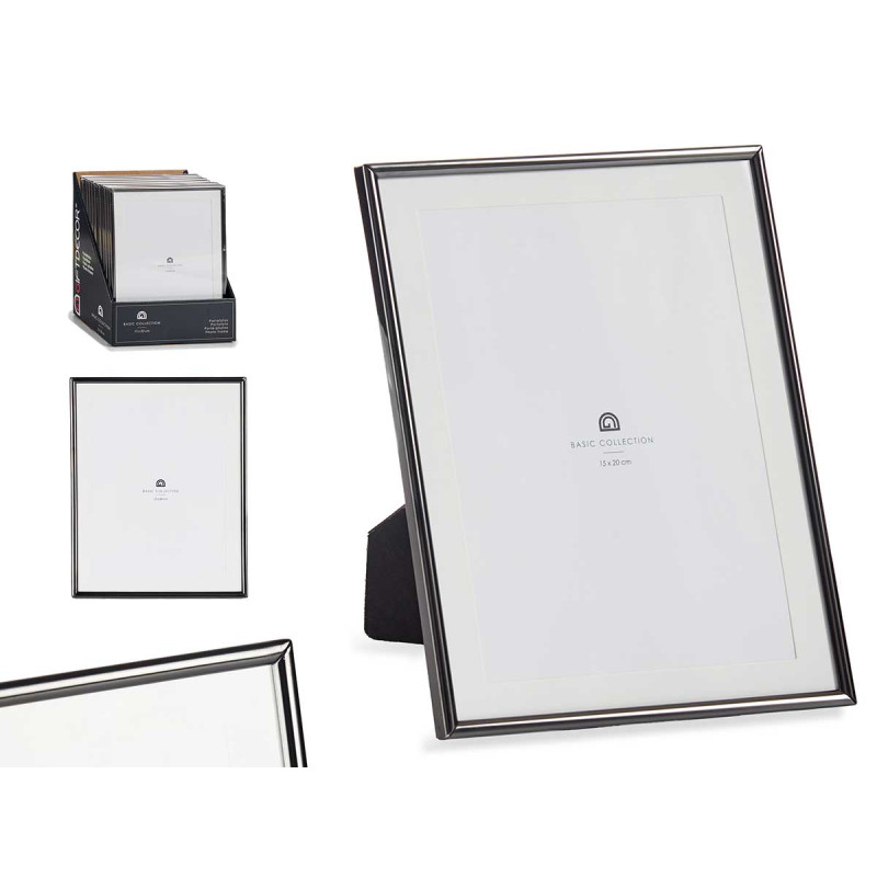 BLACK STEEL PICTURE FRAME 15x20cm