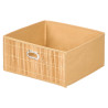 SQUARE BAMBOO STORAGE BASKET