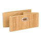 SQUARE BAMBOO STORAGE BASKET
