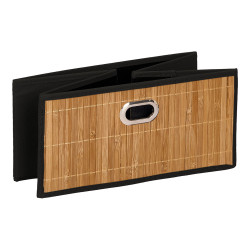 ORGANIZZATORE QUADRATO BAMBU NERO