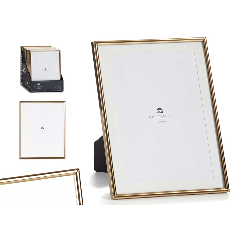 GOLDEN STEEL PICTURE FRAME 15X20CM