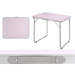 WHITE CAMPING FOLDABLE TABLE 60X80CM
