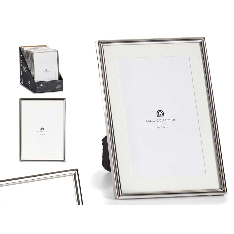 SILVER STEEL PICTURE FRAME 10X15CM