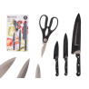 SET 3 CUCHILLOS TIJERA NEGRO