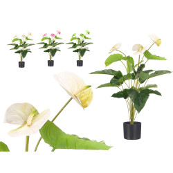 POT FLEUR FLAMANT MOYEN ASSORTI 3 COUL