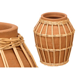VASO INDALO ARGILLA VIMINI 21X24CM