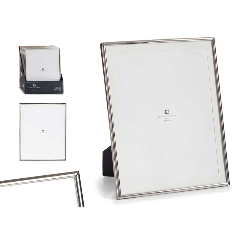 SILVER STEEL PICTURE FRAME 20X25CM