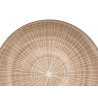 DINNER PLATE STRIPED BROWN 27CM