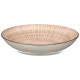 ASSIETTE CREUSE RAYURES MARRON 20CM