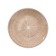 SIDE PLATE STRIPED BROWN 19CM