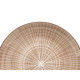 PLATO POSTRE RAYAS MARRON 19CM