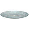 PIATTO DESSERT RIGHE BLU 19CM