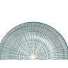 PLATO POSTRE RAYAS AZUL 19CM