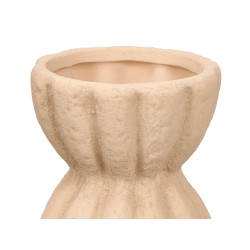 VASO RISCAS LARGAS TERRACOTA MEDIO