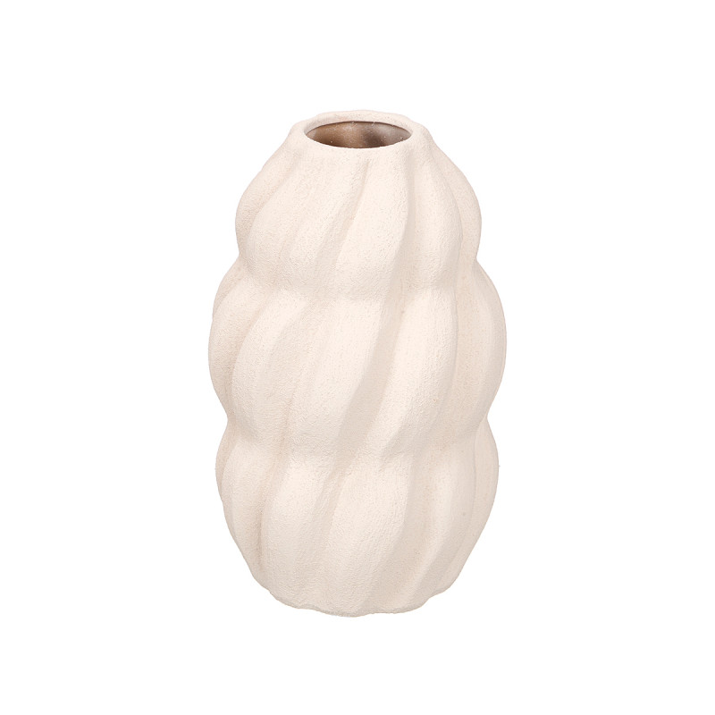 VASE SAHARA SPIRALE BLANC GRAND