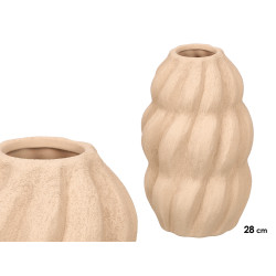 SPIRAL TERRACOTTA EARTHY VASE GRD