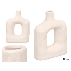 VASO GRANDE MODERN HOLE SAHARA BRANCO