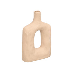 VASO MODERNO FORATO TERRA SAHARA MEDIO