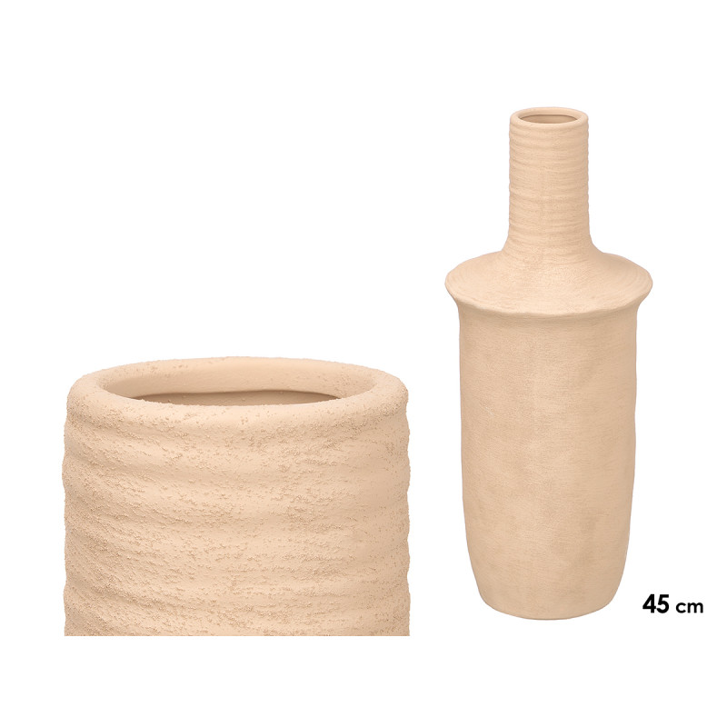 NARROW MOUTH TERRACOTTA EARTHY VASE BIG