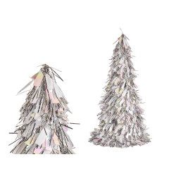 ALBERO DECORAZIONE IRIDESCENTE ARGENTO