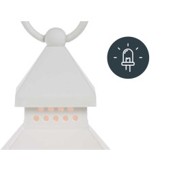 SMALL LED PLASTIC LANTERN MIX 2 COL