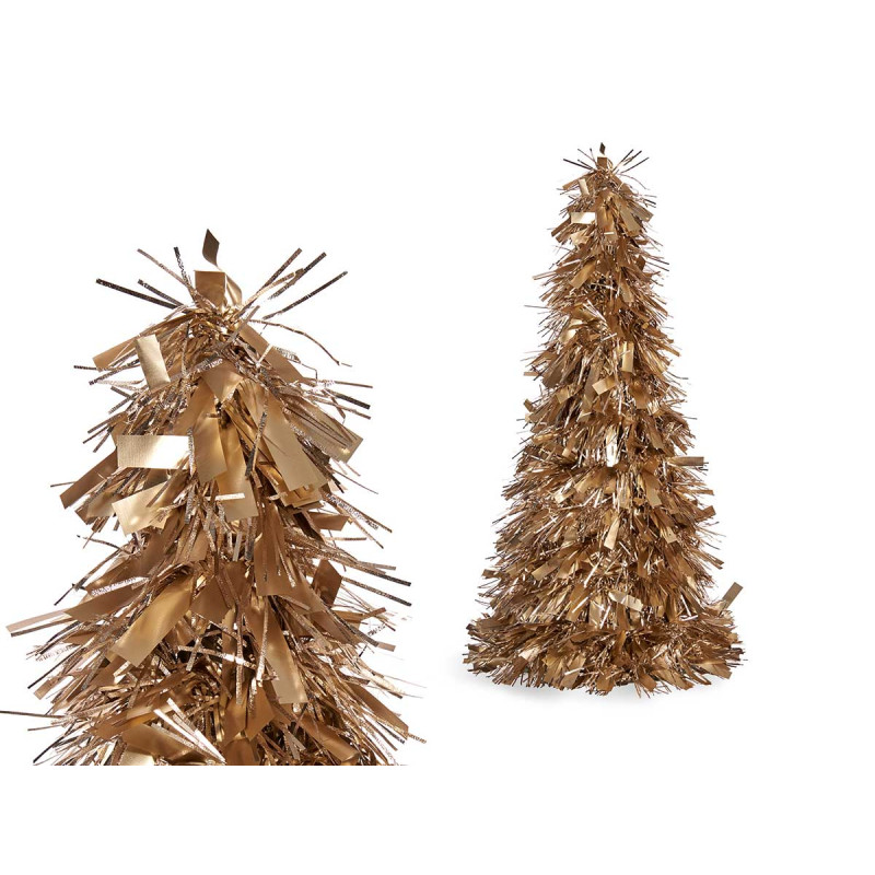 MATTE TINSEL TREE GOLD