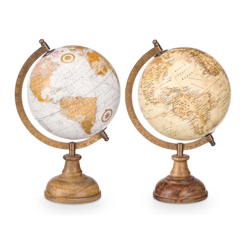 GLOBE 15 CM DIAMETER MATE ASSORTED 2 