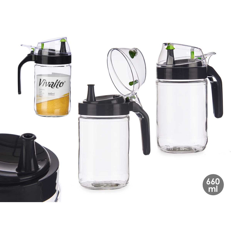 660ML OIL BOTTLES BLACK 