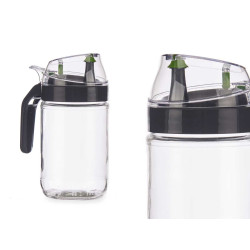 HUILEUSE VERRE 660ML AÉRATEUR NOIR