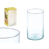 21CM DIAM 12 CM CYLINDER GLASS VASE