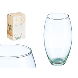 JARRON CRISTAL ABOMBADO 21CM