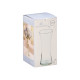 NARROW CRYSTAL VASE WIDE MOUTH 26CM