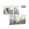 QUADRO CIDADE PRETO E BRANCO 60X110CM SORT 2