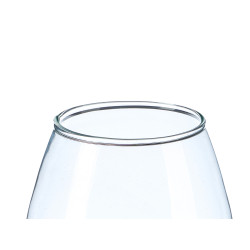 JARRON CRISTAL ABOMBADO 26CM