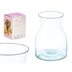 VASO VETRO LARGO FORMA 20CM