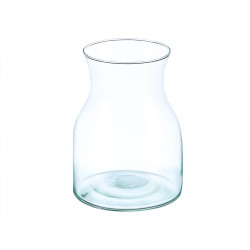 VASE EN VERRE LARGE FORME 20CM