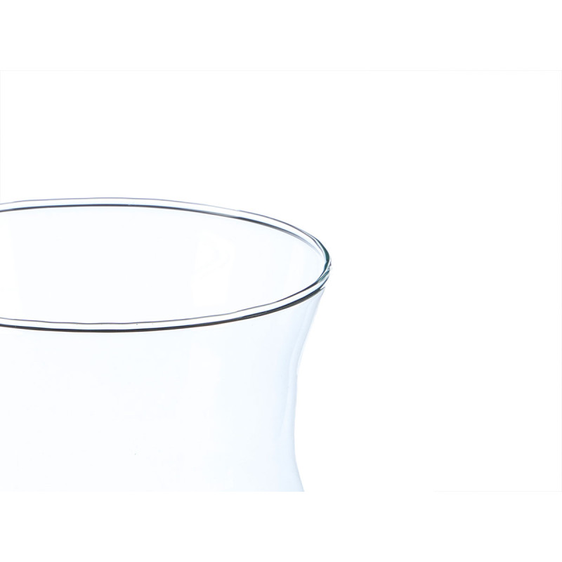 VASO VETRO LARGO FORMA 20CM