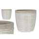 VASO CEMENTO RIGATO ROTONDO 13,5X13