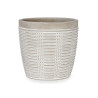VASO CIMENTO REDONDO RISCAS 13,5X10CM