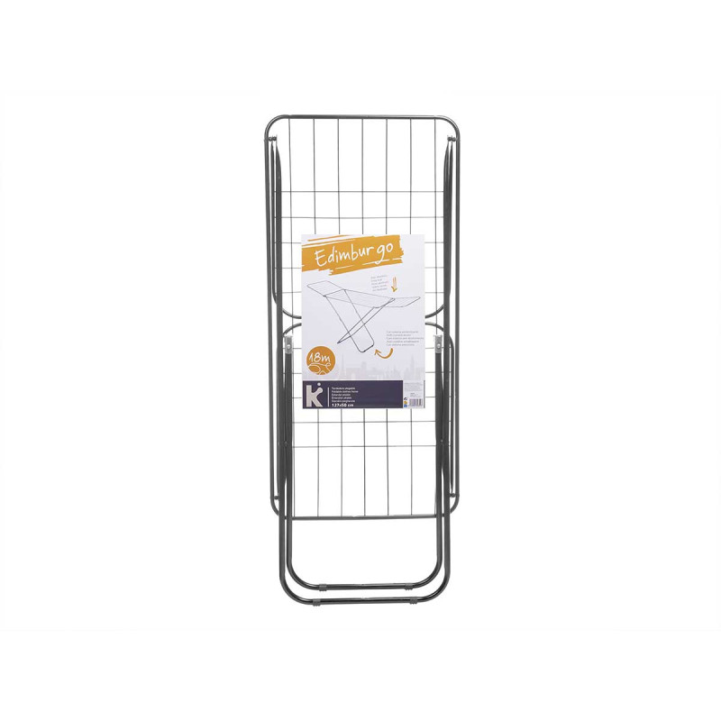 STENDIBIANCHERIA METALLO 18 METRI NERO