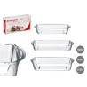 SET 3 VASSOI RETTANGOLARI BORCAM 1300+1950+2750ML
