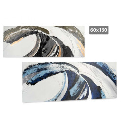 QUADRO ONDA CINZENTO AZUL 60X160CM SORT 2