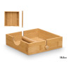 SQUARE BAMBOO TISSUE HOLDER 18,5X18,5CM