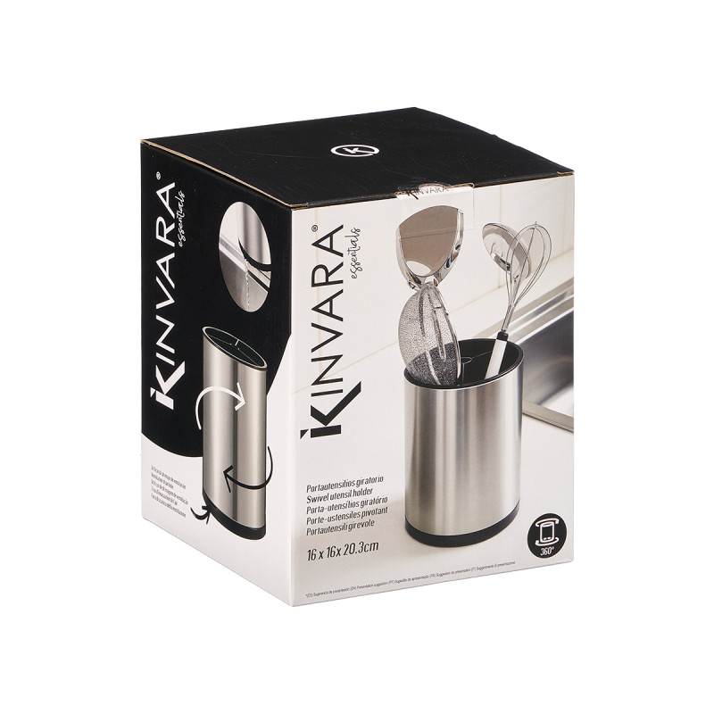STEEL SWIVEL UTENSIL HOLDER