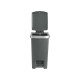 PAPELERA PEDAL RUEDAS GRIS 35L