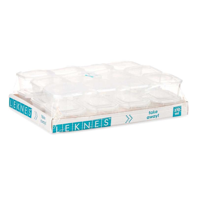 RECIPIENTE PLÁSTICO RECTANGULAR 370ML 